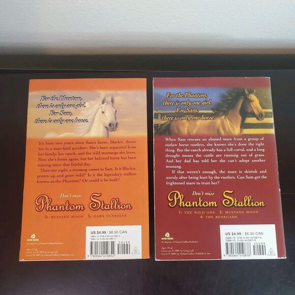 Phantom Stallion Book Lot Of 3 (1, 3, 12) By Terri Farley Paperback Avon - Picture 3 of 13